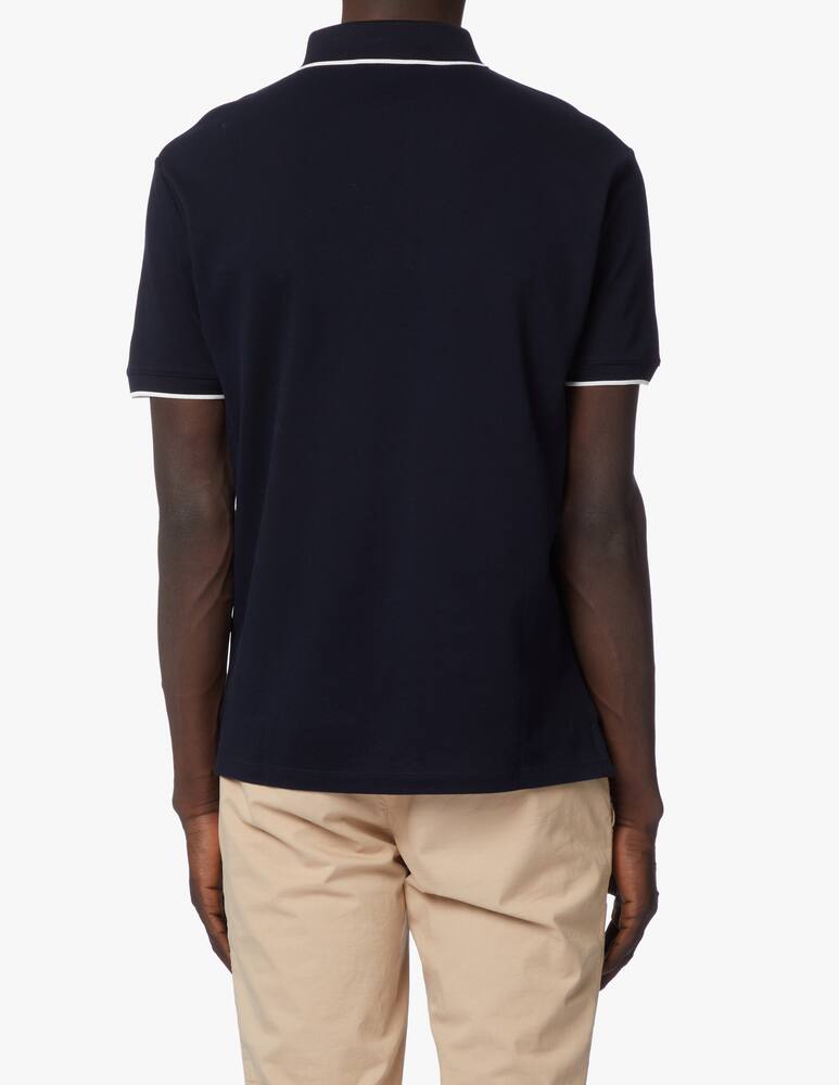 rinascente Emporio Armani Polo manica corta basic profili contrasto - blu