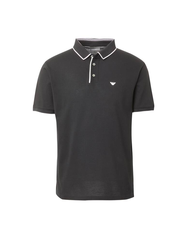 rinascente Emporio Armani Contrast profile basic polo - black