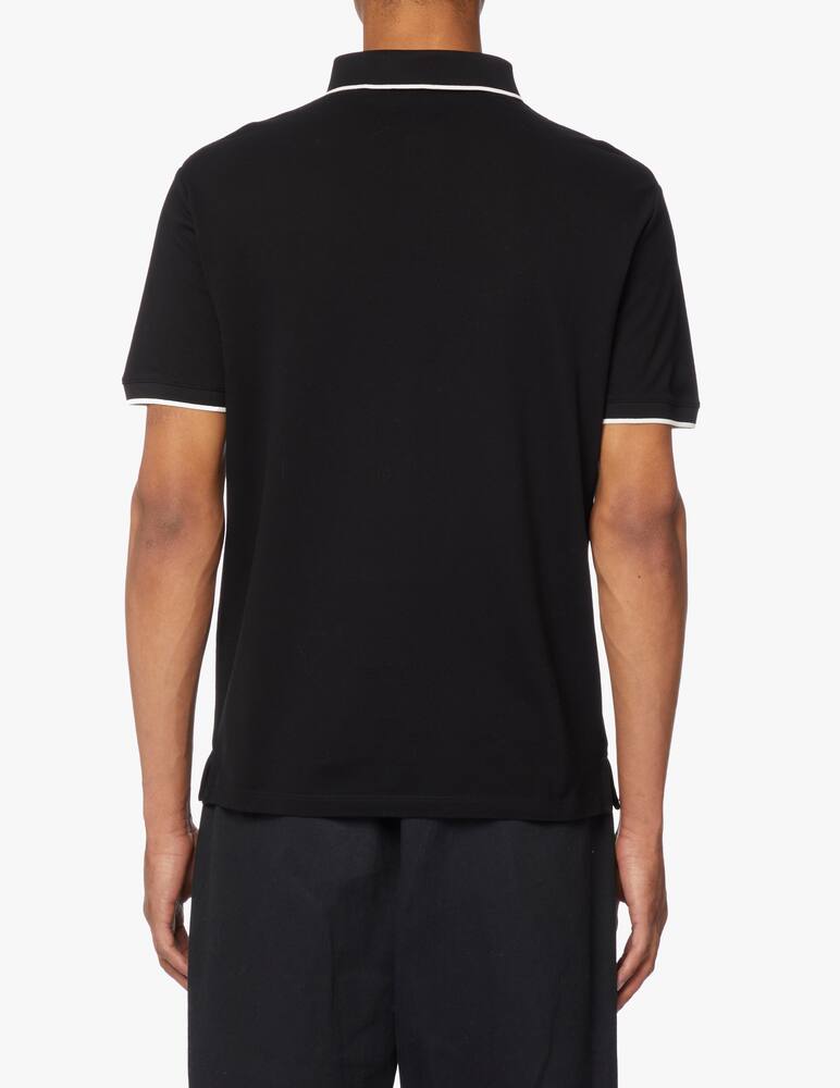 rinascente Emporio Armani Contrast profile basic polo - black