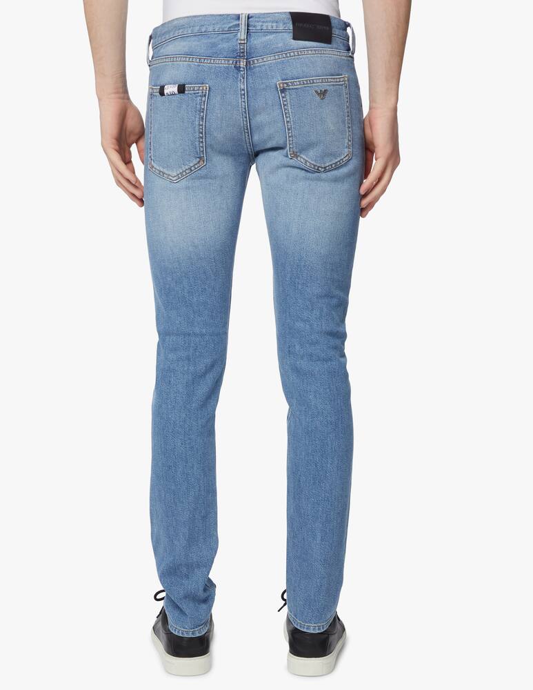 rinascente Emporio Armani Extra slim bleach jeans - blue