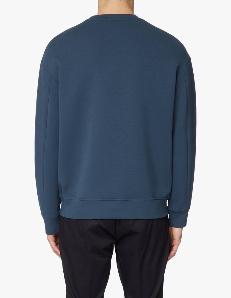 rinascente Emporio Armani Chest small logo sweatshirt - blue
