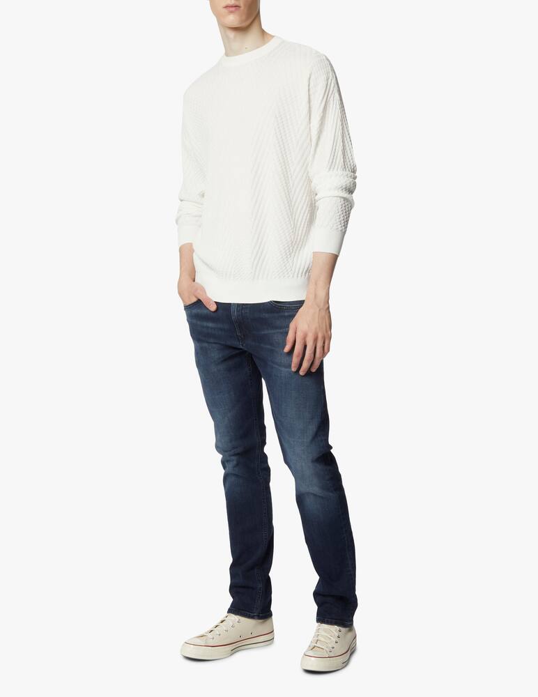 rinascente Emporio Armani Maglia girocollo in cotone - bianco