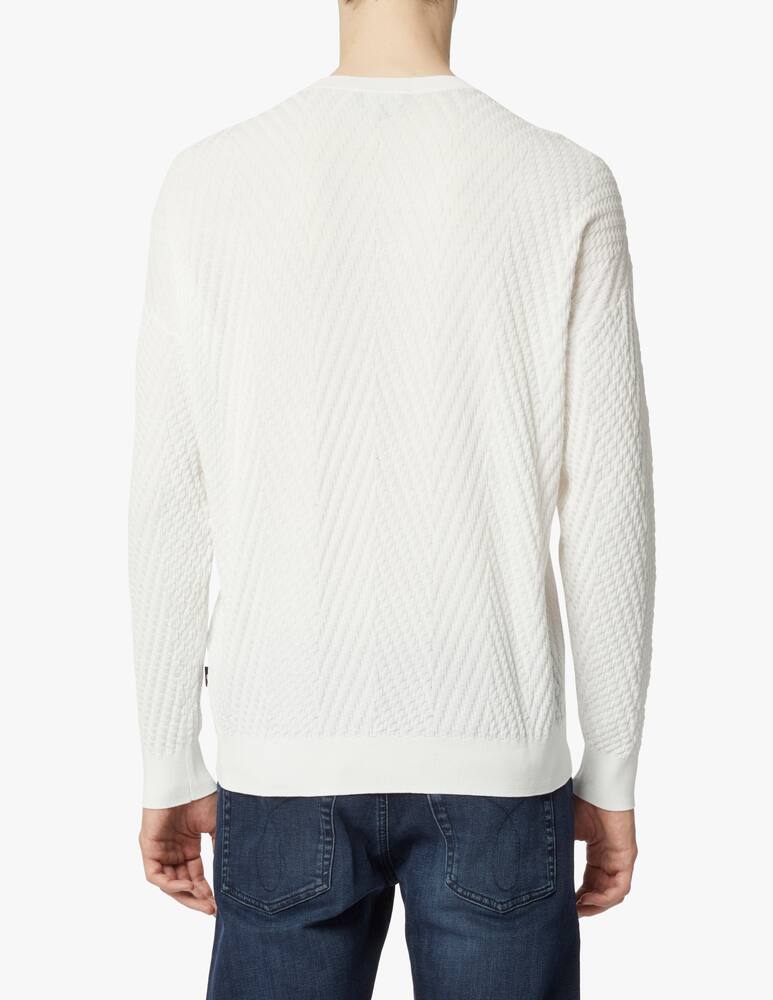 rinascente Emporio Armani Maglia girocollo in cotone - bianco