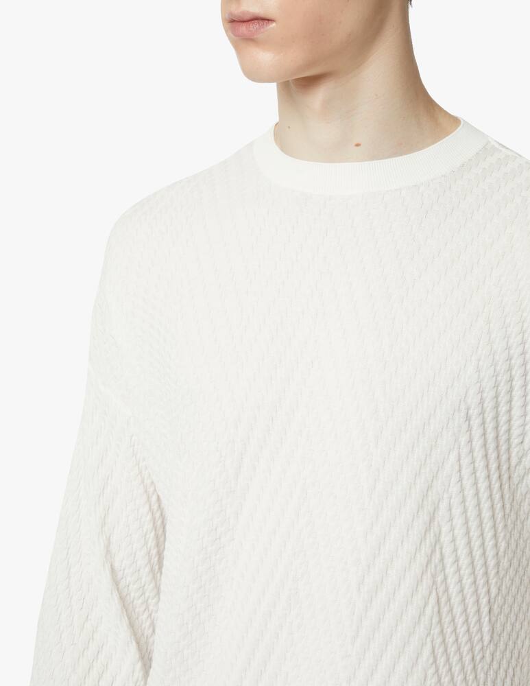 rinascente Emporio Armani Maglia girocollo in cotone - bianco