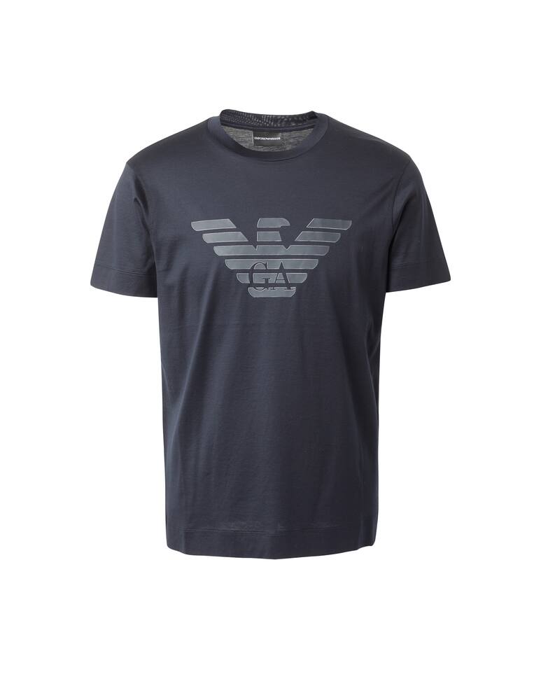 rinascente Emporio Armani Maglietta girocollo stampa aquila grande - blu