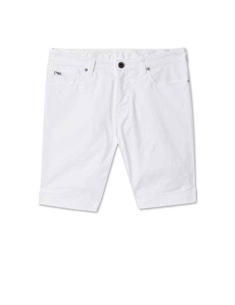rinascente Emporio Armani Bermuda 5t gabardina brill - bianco