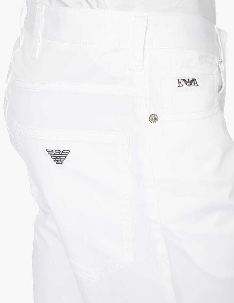 rinascente Emporio Armani Bermuda 5t gabardina brill - bianco