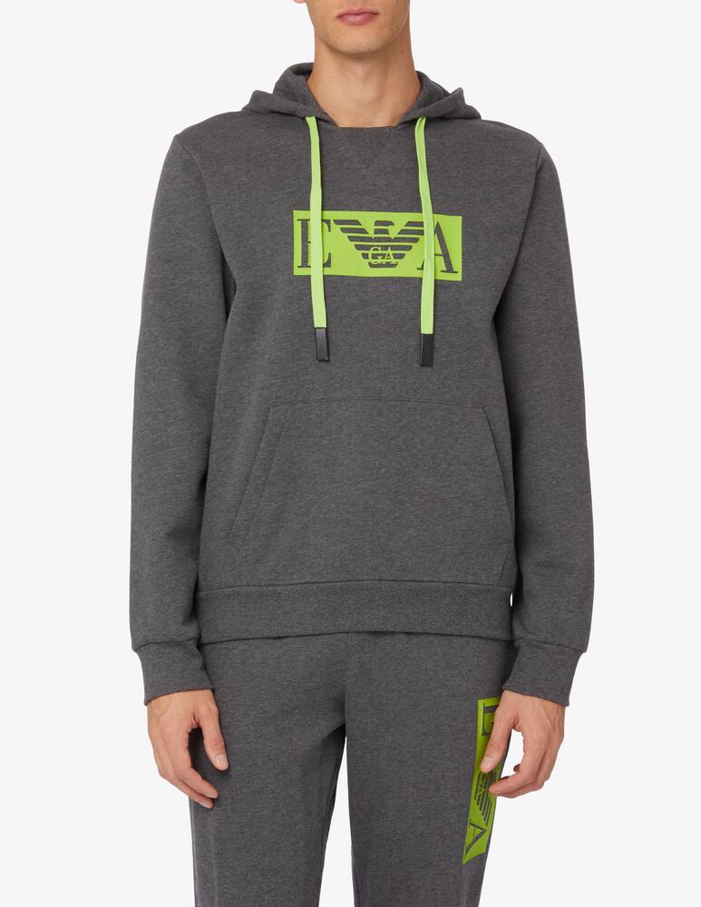 rinascente Emporio Armani Felpa con cappuccio iconic winter terry - Grigio