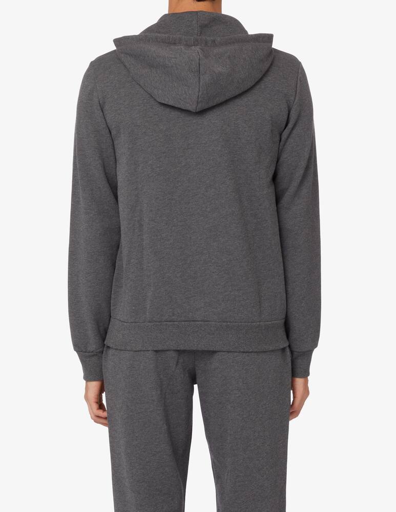 rinascente Emporio Armani Felpa con cappuccio iconic winter terry - Grigio