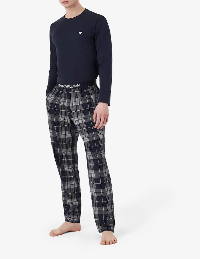 rinascente Emporio Armani Pigiama lungo in cotone - Multicolor