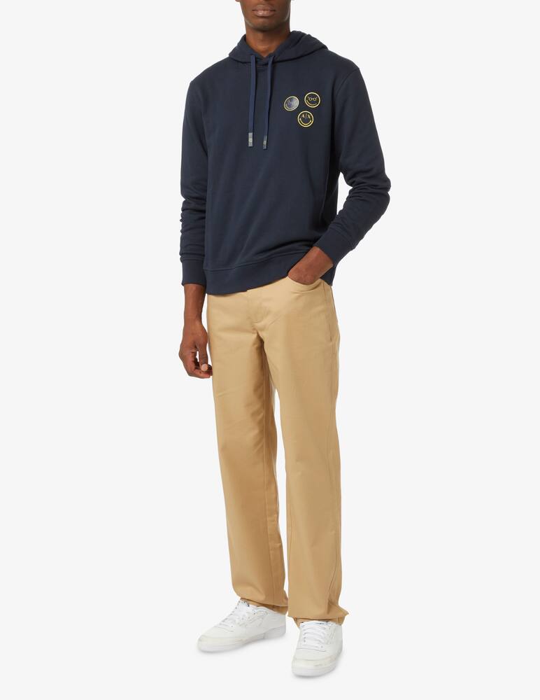 rinascente Armani Exchange Felpa con cappuccio smiley - Blu