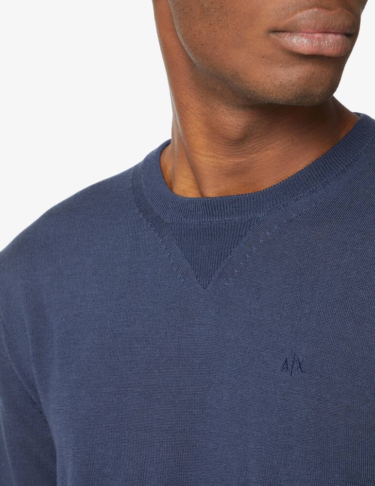 rinascente Armani Exchange Maglia girocollo in lana - Blu