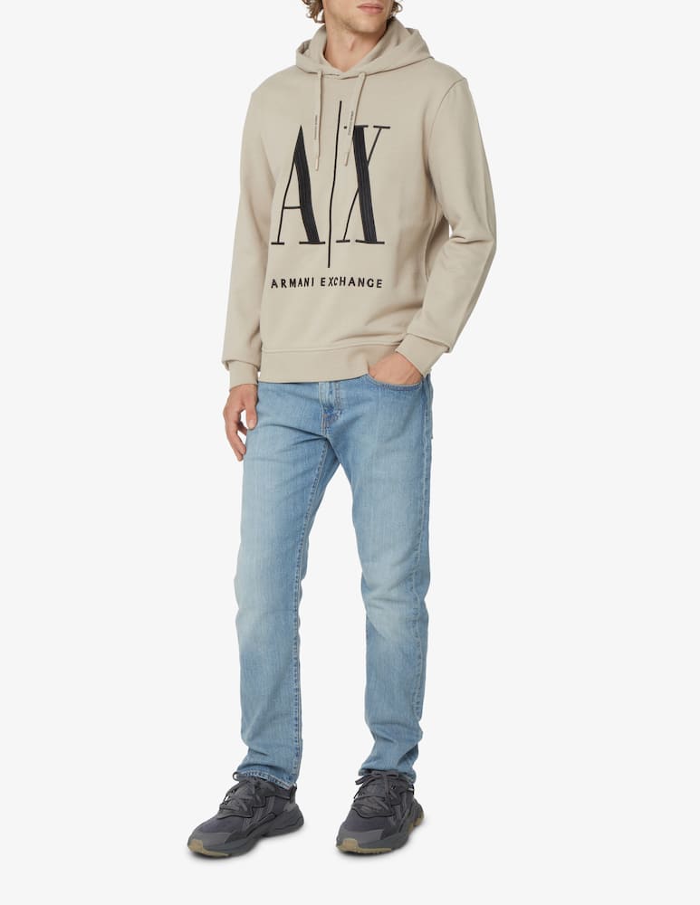 rinascente Armani Exchange Felpa con cappuccio icon - Beige
