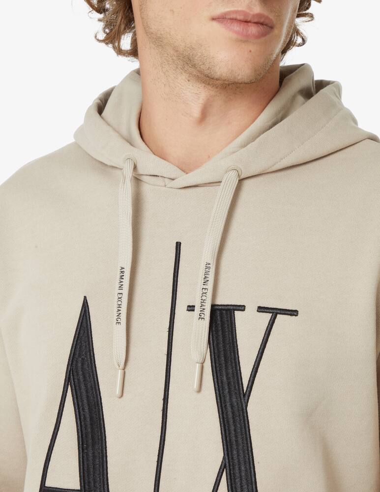 rinascente Armani Exchange Felpa con cappuccio icon - Beige