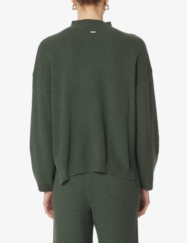 rinascente Armani Exchange Maglia girocollo in lana con dettagli lurex - Oliva