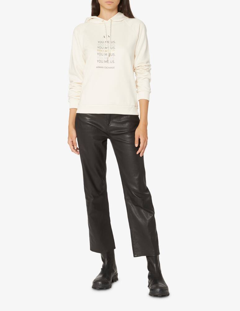 rinascente Armani Exchange Crossgender cotton hoodie - White