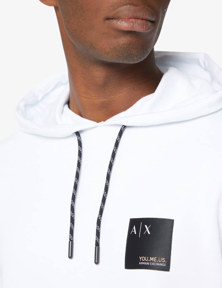 rinascente Armani Exchange Felpa con cappuccio - Bianco