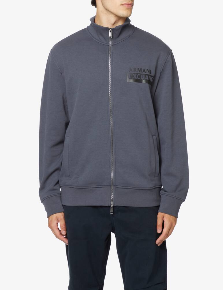 rinascente Armani Exchange Zipped logo sweatshirt - Blue