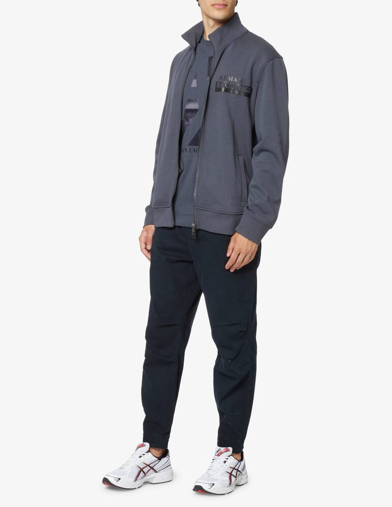 rinascente Armani Exchange Zipped logo sweatshirt - Blue