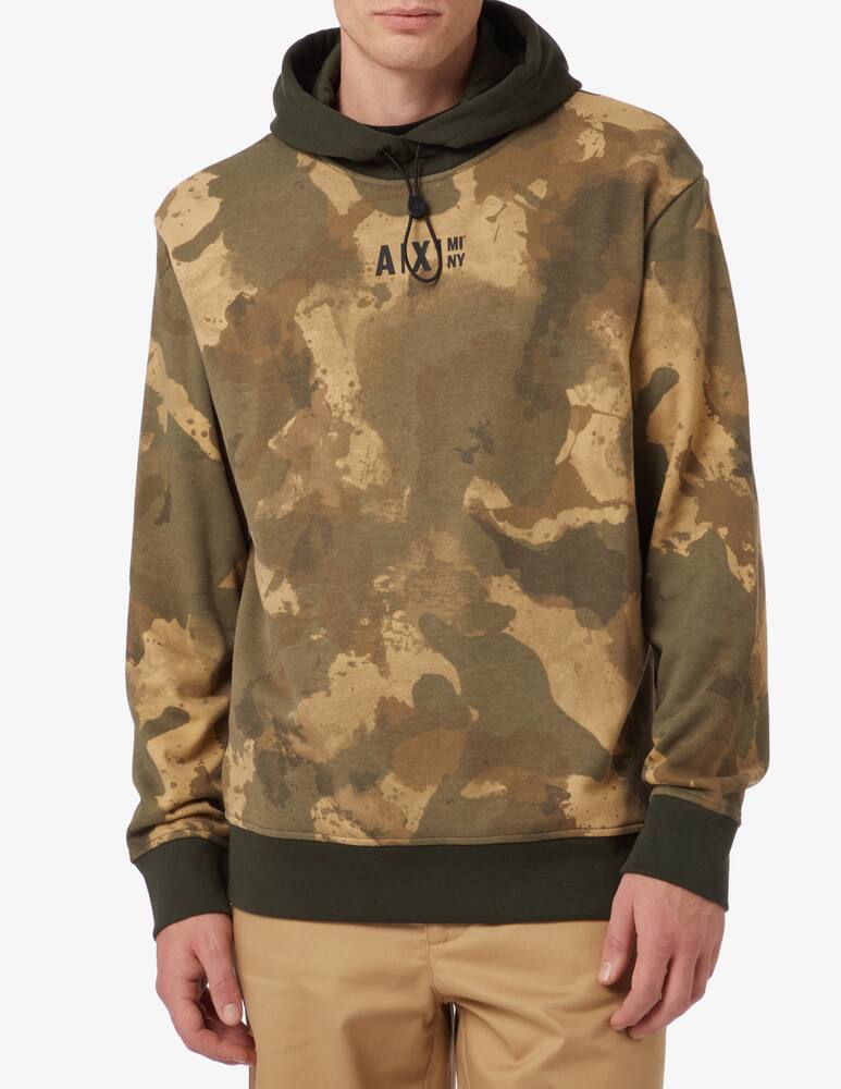 rinascente Armani Exchange Hoodie - camo green