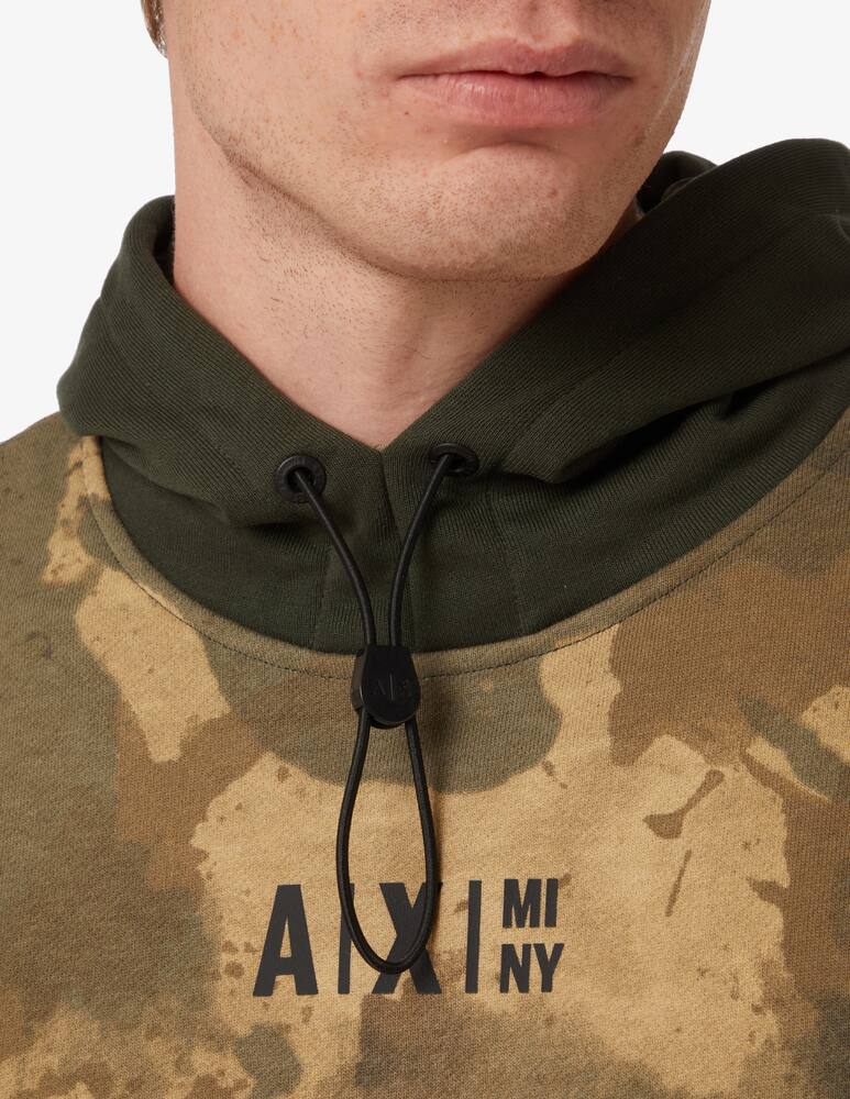 rinascente Armani Exchange Hoodie - camo green