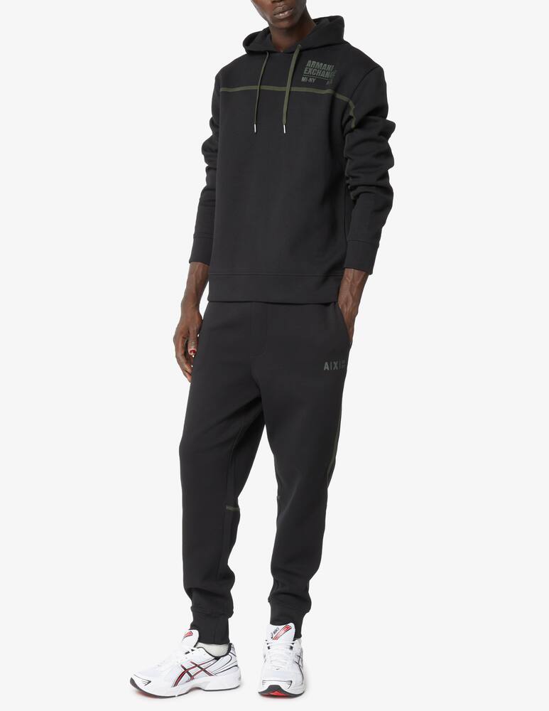 Armani Exchange Felpa con cappuccio con banda - Nero - immagine 2 Armani Exchange Felpa con cappuccio con banda - Nero - immagine 2