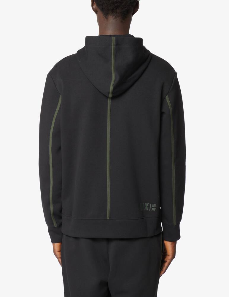 Armani Exchange Felpa con cappuccio con banda - Nero - immagine 3 Armani Exchange Felpa con cappuccio con banda - Nero - immagine 3
