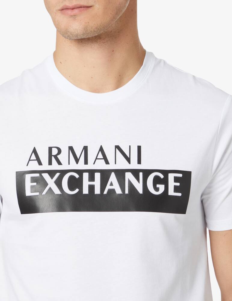 rinascente Armani Exchange Maglietta in cotone con logo - bianco