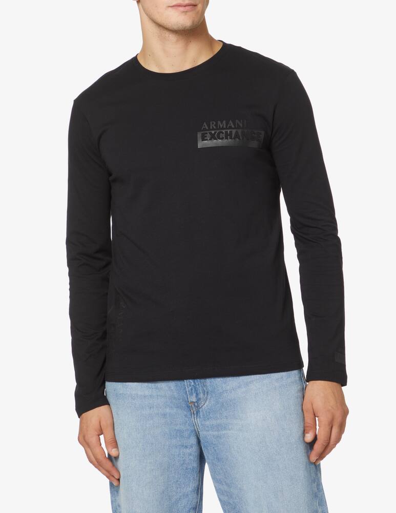 rinascente Armani Exchange Maglietta in cotone con logo - nero