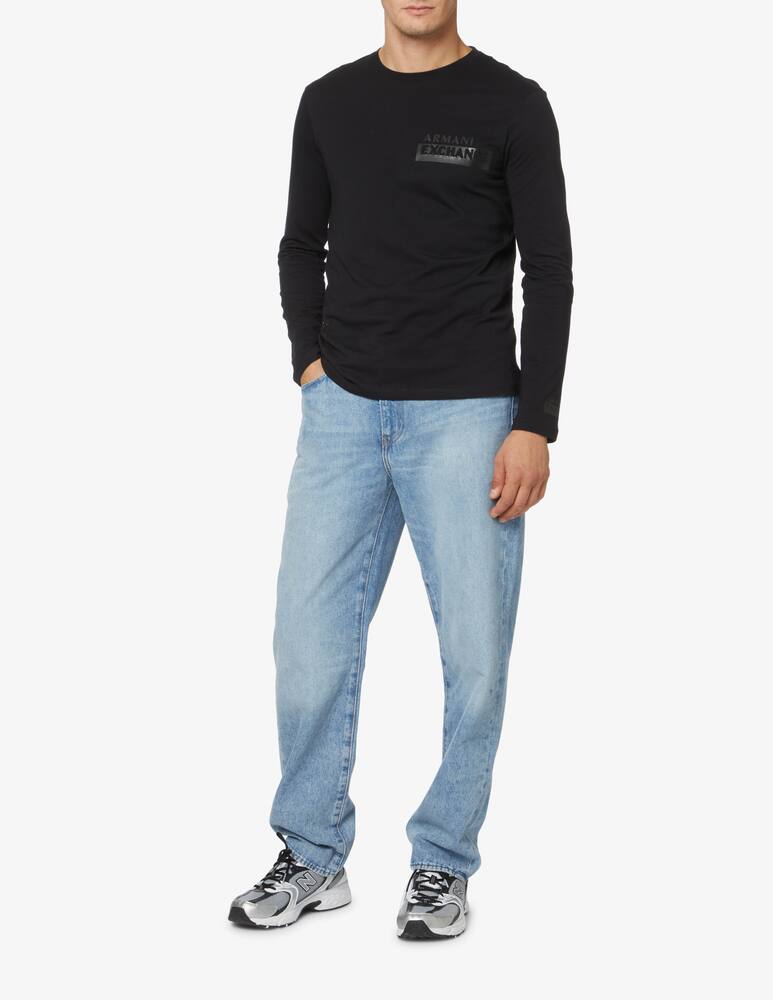 rinascente Armani Exchange Maglietta in cotone con logo - nero