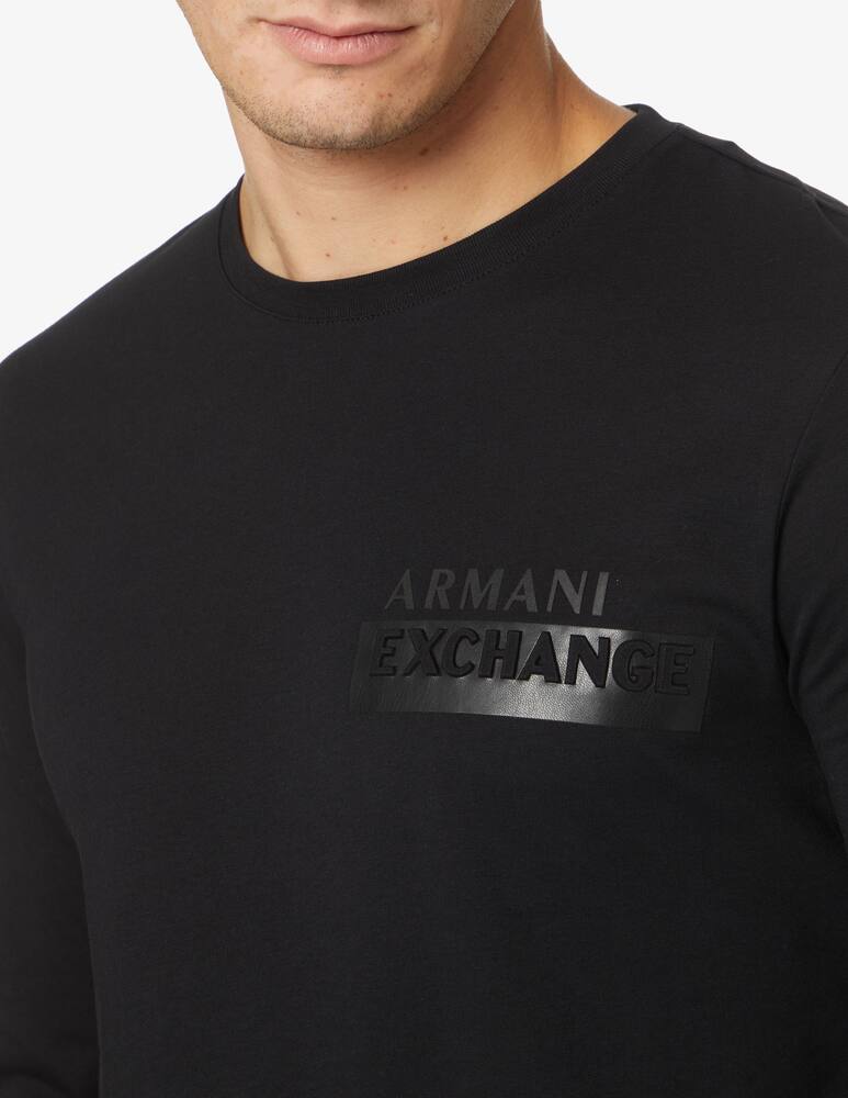 rinascente Armani Exchange Maglietta in cotone con logo - nero