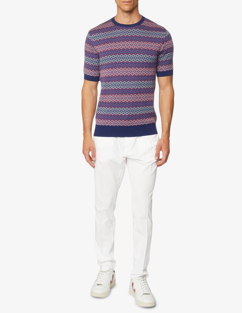 rinascente Emporio Armani Crewneck striped jumper - Blue