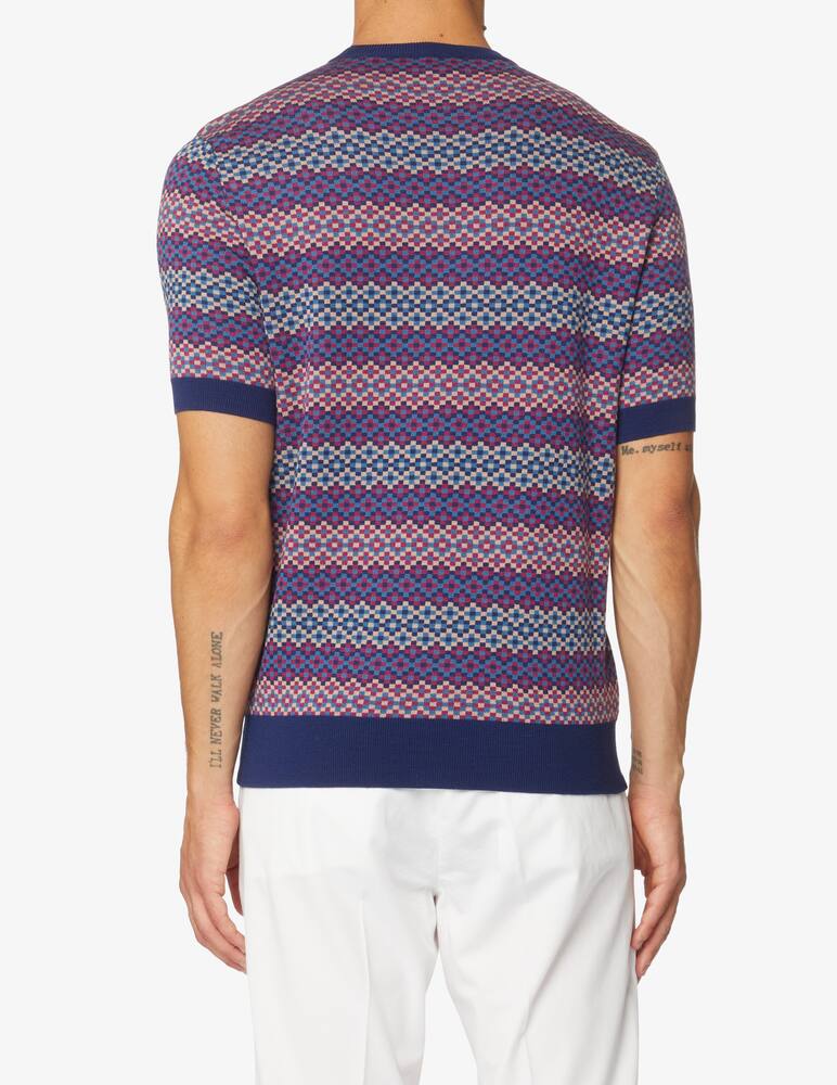 rinascente Emporio Armani Crewneck striped jumper - Blue