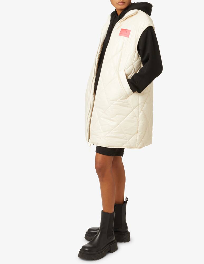 rinascente Armani Exchange Long vest jacket  - White