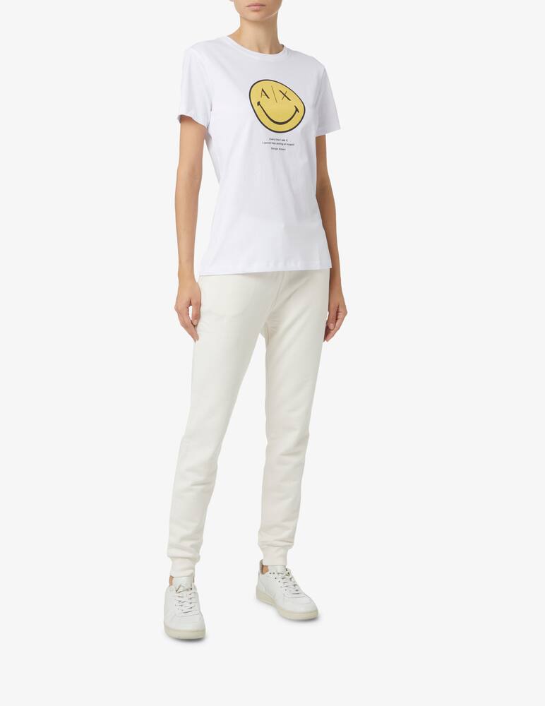 rinascente Armani Exchange Capsule Smile cotton t-shirt - White