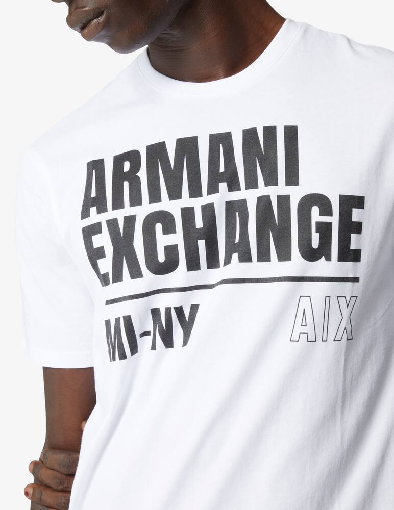 rinascente Armani Exchange Logo cotton t-shirt - white