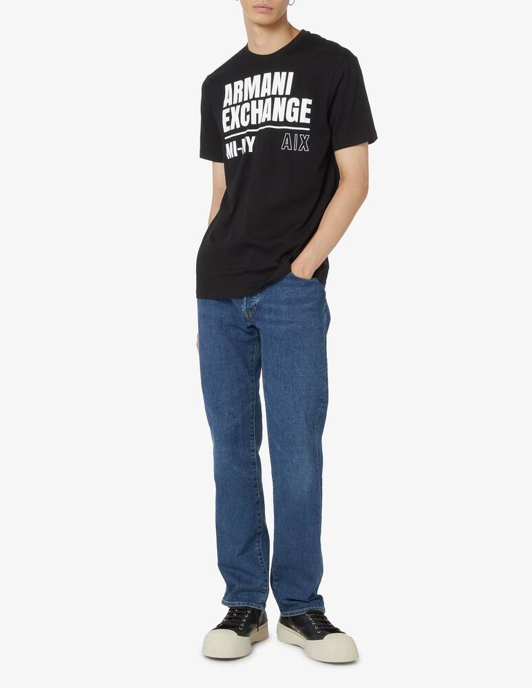 rinascente Armani Exchange Maglietta in cotone con scritta - nero