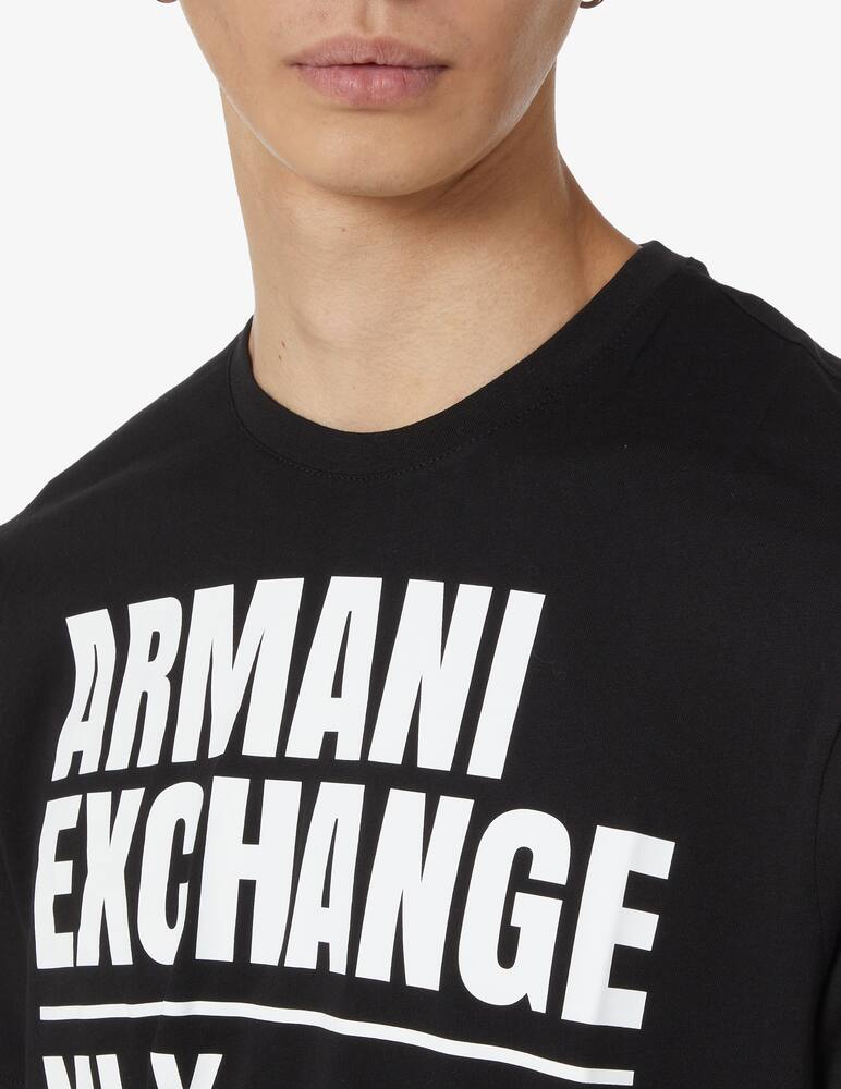 rinascente Armani Exchange Maglietta in cotone con scritta - nero