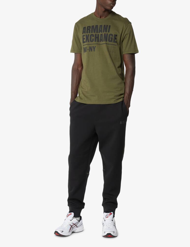 Armani Exchange Logo cotton t-shirt - camo green - picture 2 Armani Exchange Logo cotton t-shirt - camo green - picture 2