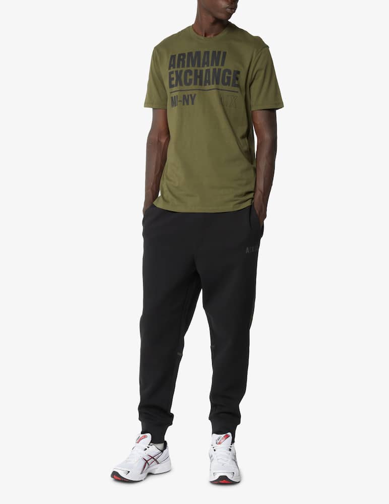 rinascente Armani Exchange Logo cotton t-shirt - camo green