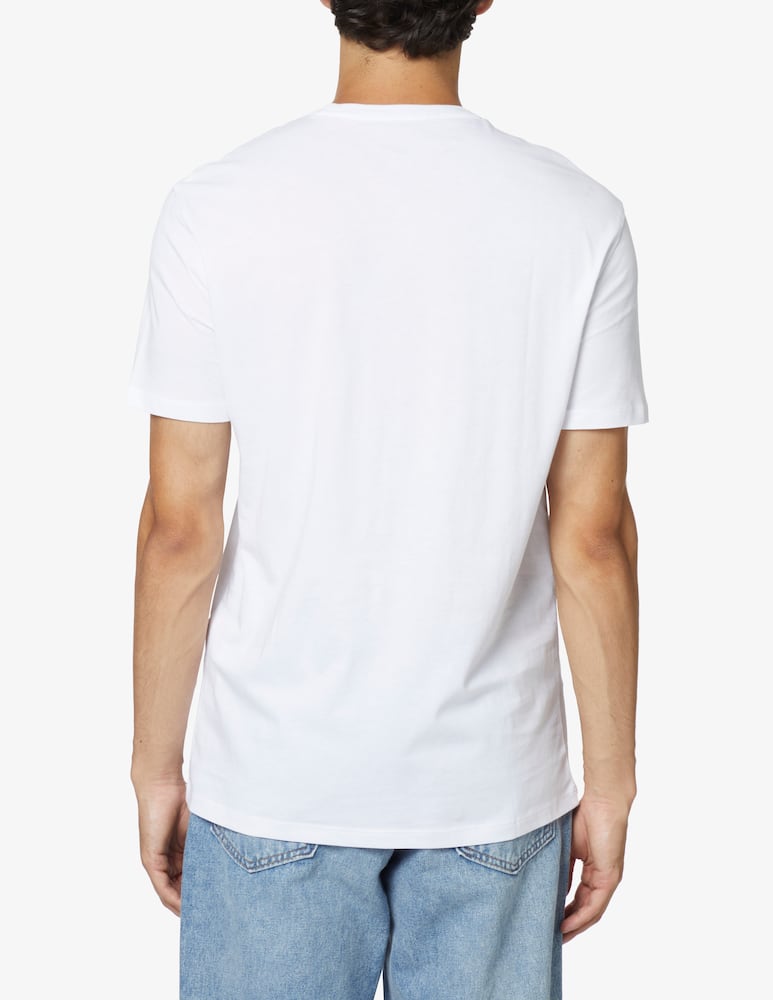 Armani Exchange Maglietta ax in cotone - bianco - immagine 3
