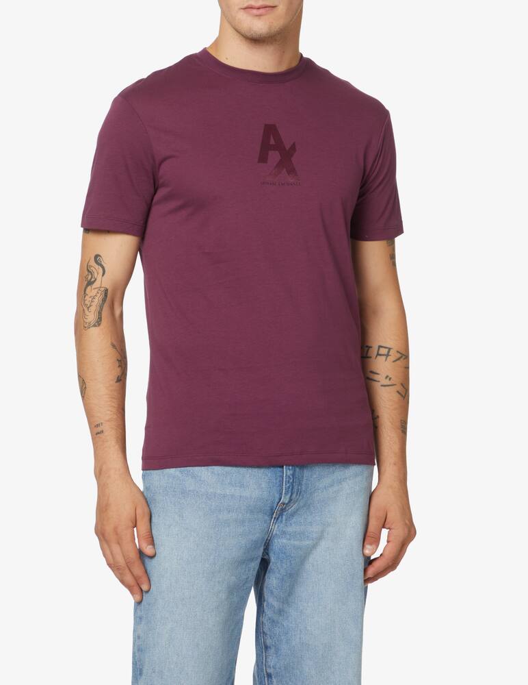 rinascente Armani Exchange Maglietta ax in cotone - bordeaux