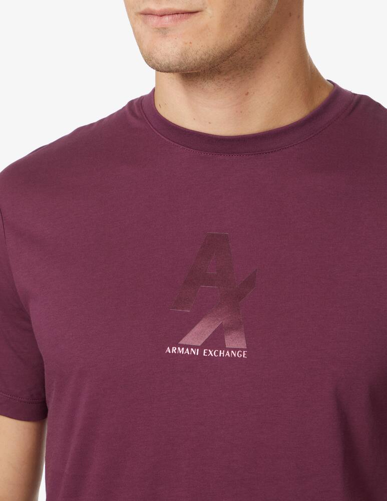 rinascente Armani Exchange Maglietta ax in cotone - bordeaux