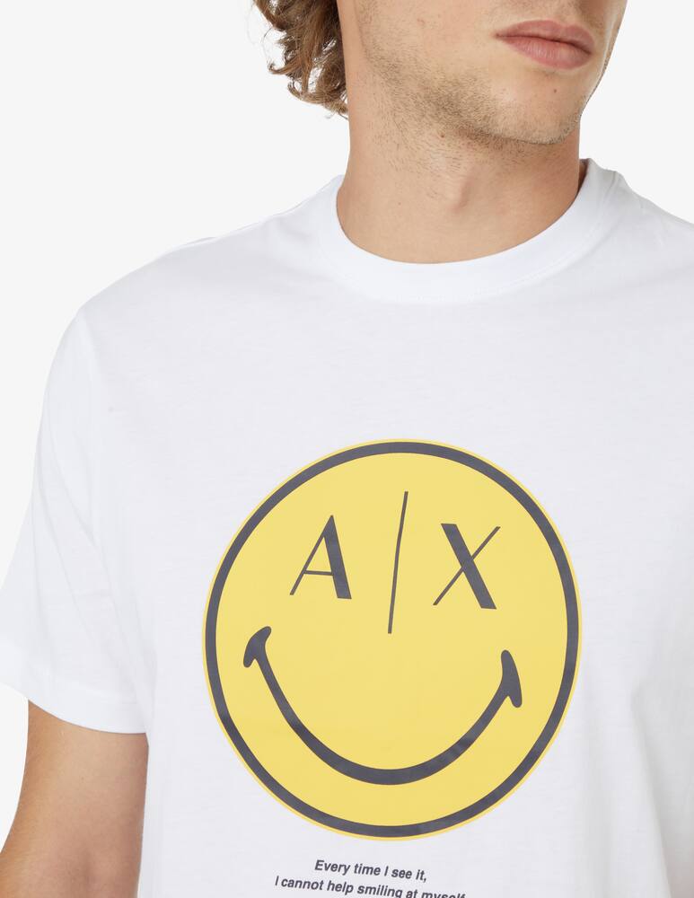 rinascente Armani Exchange Smiley cotton t-shirt - White