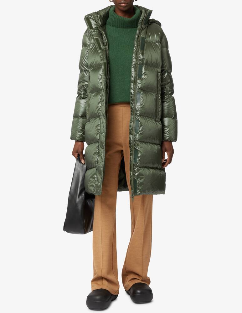 Armani Exchange Giacca bomber lungo con cappuccio - Oliva - immagine 2 Armani Exchange Giacca bomber lungo con cappuccio - Oliva - immagine 2