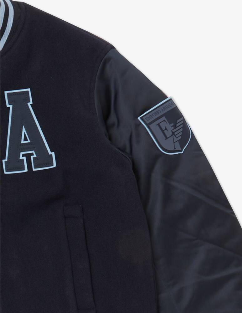 rinascente Emporio Armani Blouson wool jacket - Blue