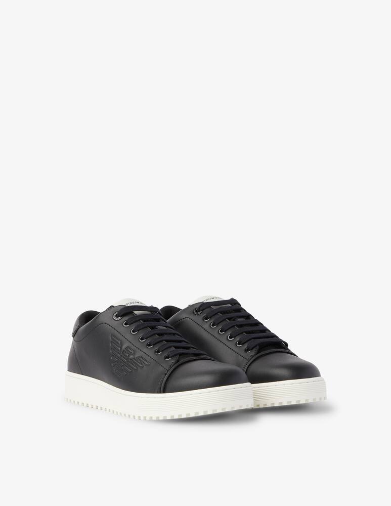 rinascente Emporio Armani Leather sneakers - Black