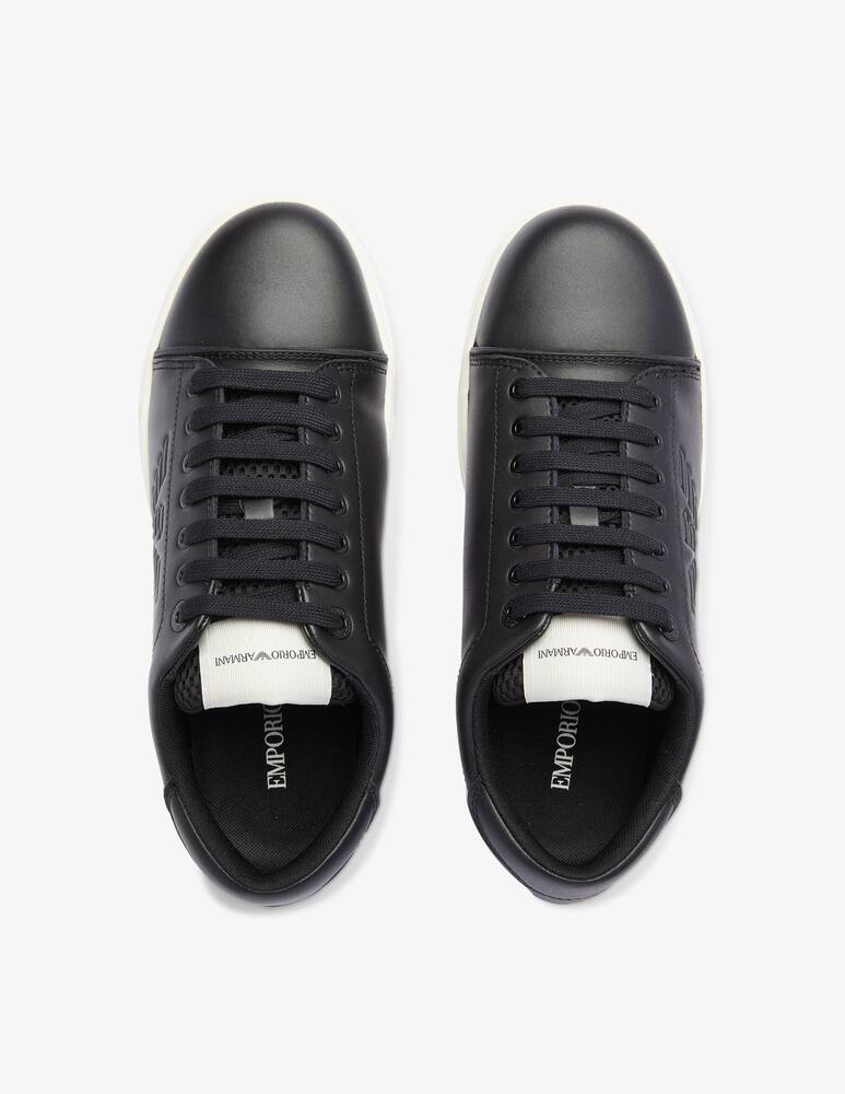 rinascente Emporio Armani Leather sneakers - Black