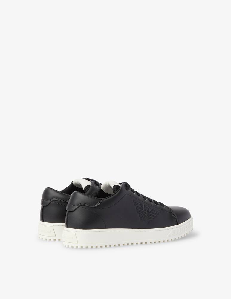 rinascente Emporio Armani Leather sneakers - Black