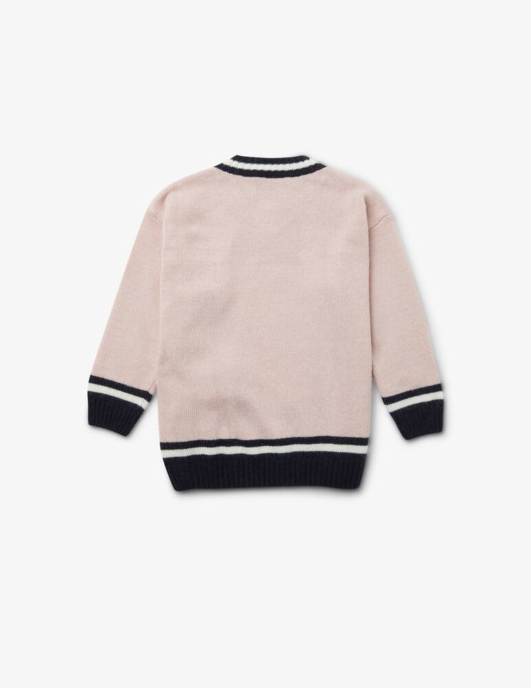 Emporio Armani Maglione in misto lana e cashmere - Rosa - immagine 3 Emporio Armani Maglione in misto lana e cashmere - Rosa - immagine 3